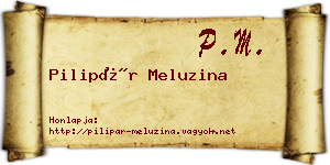 Pilipár Meluzina névjegykártya